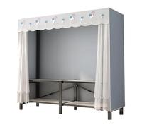 UYHBCNQD Organisateurs de placard pliables en acier Armoire en tissu Armoire de rangement pour suspendre les vêtements à la maison Porte-vêtements spacieux