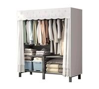 UYHBCNQD Organisateurs de placard spacieux portant à vêtements pliable armoire de rangement temporaire vêtements armoire grand espace armoire en tissu armoire spacieuse