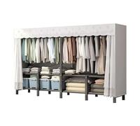 UYHBCNQD Organisateurs de placard spacieux portant à vêtements pliable armoire de rangement temporaire vêtements armoire grand espace armoire en tissu armoire spacieuse