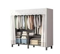 UYHBCNQD Organisateurs de placard spacieux portant à vêtements pliable armoire de rangement temporaire vêtements armoire grand espace armoire en tissu armoire spacieuse