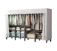 UYHBCNQD Organisateurs de placard spacieux portant à vêtements pliable armoire de rangement temporaire vêtements armoire grand espace armoire en tissu armoire spacieuse