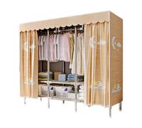 UYHBCNQD Organisateurs de placard temporaire en tissu pour vêtements cloisonnés - Rangement respirant - Placard à suspendre - Spacieux