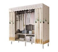 UYHBCNQD Organisateurs de placard temporaire en tissu pour vêtements cloisonnés - Rangement respirant - Placard à suspendre - Spacieux
