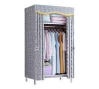 UYHBCNQD Organisateurs de placard verticaux en tissu épais pour vêtements avec compartiment en tuyau d'acier, armoire de rangement stable, armoire de rangement spacieuse