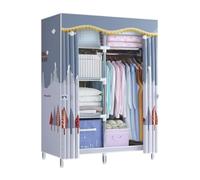 UYHBCNQD Organisateurs de placard verticaux en tissu épais pour vêtements avec compartiment en tuyau d'acier, armoire de rangement stable, armoire de rangement spacieuse