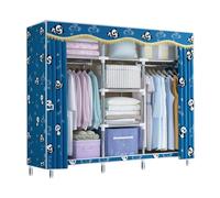 UYHBCNQD Organisateurs de placard verticaux en tissu épais pour vêtements avec compartiment en tuyau d'acier, armoire de rangement stable, armoire de rangement spacieuse