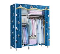 UYHBCNQD Organisateurs de placard verticaux en tissu épais pour vêtements avec compartiment en tuyau d'acier, armoire de rangement stable, armoire de rangement spacieuse