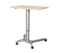 UYHBCNQD Table de chevet à roulettes réglable et portable pour ordinateur portable - Plateau inclinable pour ordinateur portable - Avec roulettes - Facile à déplacer