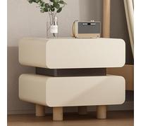 UYHBCNQD Table de chevet moderne en bois massif avec 2 tiroirs pour chambre à coucher 40/45/50 cm