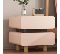 UYHBCNQD Table de chevet moderne en bois massif avec 2 tiroirs pour chambre à coucher 40/45/50 cm