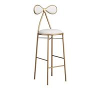 UYHBCNQD Tabourets de bar hauts Tabourets de bar modernes avec cadre en métal + coussin en polyuréthane Tabouret de bar créatif Design dossier Chaise de bar Charge 200 kg Facile à déplacer