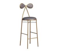 UYHBCNQD Tabourets de bar hauts Tabourets de bar modernes avec cadre en métal + coussin en polyuréthane Tabouret de bar créatif Design dossier Chaise de bar Charge 200 kg Facile à déplacer