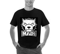 UYHGr3f669 Hardcore-s-Most-Vicious-Canine-DJ-Mad-Dog-T-Shirt-s-O-Neck-Short-Sleeve