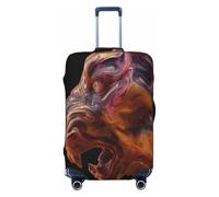 UYHhgqw Aurora Tiger Head Housse de protection anti-rayures pour bagages de 45,7 à 81,3 cm, Noir , L