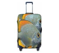 UYHhgqw Beautiful Fish Housse de protection pour valise, résistante aux rayures, convient aux bagages de 45,7 à 81,3 cm, Noir , M