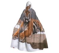UYHhgqw Costume de sorcière d'Halloween The Northeast Tiger - Cape à capuche pour homme et femme - Costume d'horreur et d'horreur - Costume de cosplay