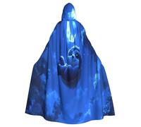 UYHhgqw Elfes Under The Night Sky Costume de sorcière d'Halloween - Cape à capuche pour homme et femme - Costume d'horreur d'horreur d'Halloween - Costume de cosplay