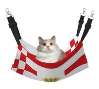 UYHhgqw Hamac Bremen Bannière pour animal domestique, lit en velours pour chat, sangles réglables avec crochets métalliques, parfait pour les petits animaux de compagnie