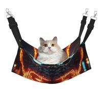 UYHhgqw Hamac punk lumineux en velours pour chien ou chat, sangles réglables avec crochets métalliques, parfait pour les petits animaux de compagnie