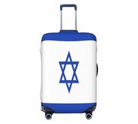 Uyhhgqw Housse de protection durable pour valise avec drapeau d'Israël - Anti-rayures - Convient aux bagages de 45,7 à 81,3 cm, Noir , M