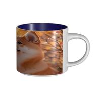 UYHhgqw Jolie tasse Akita Inu en céramique pour femme, tasses à café, grande capacité et poignée, pour bureau, maison
