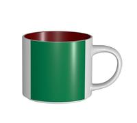 UYHhgqw Mug en céramique drapeau du Nigeria pour femme, tasses à café, grande capacité et poignée, pour bureau, maison