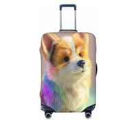 UYHhgqw Rainbow Dog Housse de protection anti-rayures pour bagage de 45,7 à 81,3 cm, Noir , L