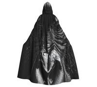 UYHhgqw Save The Gorilla Halloween Witch Costume - Cape à capuche pour homme et femme - Costume d'horreur et d'horreur - Costume de cosplay