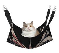 UYHhgqw Starlight Fragments Hamac pour animal domestique, lit en velours, sangles réglables avec crochets métalliques, parfait pour les petits animaux de compagnie