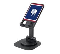 UYHhgqw Support de téléphone universel, support de bureau réglable pour iPhone, téléphones portables et tablettes, rotation à 360°, drapeau de l'État du Wyoming