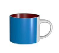 UYHhgqw Tasse en céramique de couleur bleue naturelle pour femme, tasses à café, grande capacité et poignée, pour bureau, maison