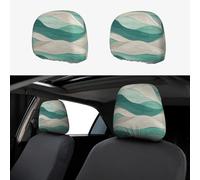 UYHhgqw The Beauty of Lines Lot de 2 housses d'appui-tête de voiture drôles et élégantes, ajustement universel pour la plupart des voitures