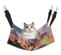 UYHhgqw The Flamingo - Hamac pour animal domestique - En velours - Sangles réglables avec crochets métalliques - Parfait pour les petits animaux de compagnie