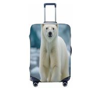 UYHhgqw The Gaze of A Polar Bear Housse de protection anti-rayures pour bagages de 45,7 à 81,3 cm, Noir , M
