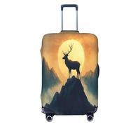 UYHhgqw The Giant Deer On The Mountaintop Housse de protection durable anti-rayures pour bagages de 45,7 à 81,3 cm, Noir , XL
