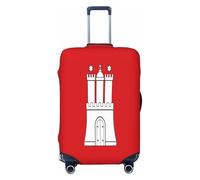 Uyhhgqw The Hamburg Flag Housse de protection durable anti-rayures pour bagages de 45,7 à 81,3 cm, Noir , XL