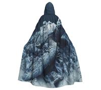 UYHhgqw The Helplessness Of Turtles Costume de sorcière d'Halloween - Cape à capuche pour homme et femme - Costume d'horreur d'Halloween - Costume de cosplay