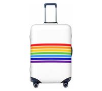 Uyhhgqw The Jewish Flag Housse de protection pour valise, anti-rayures, convient aux bagages de 45,7 à 81,3 cm, Noir , L