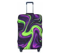 UYHhgqw The Mystery of Color Housse de protection pour valise, anti-rayures, convient aux bagages de 45,7 à 81,3 cm, Noir , M