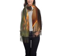 UYHhgqw The Secret Of Rhinoceros Écharpe élégante à pompons pour femme, châle imitation cachemire doux, vêtements d'hiver parfaits et cadeau pour elle, Le chiot dans le rêve, taille unique