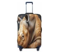 UYHhgqw The Secret of Rhinoceros Housse de protection anti-rayures pour bagages de 45,7 à 81,3 cm, Noir , S