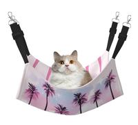 UYHhgqw Tropical Islands Hamac pour animal domestique, lit en velours, sangles réglables avec crochets métalliques, parfait pour les petits animaux de compagnie