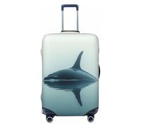 UYHhgqw Whales On The Sea Surface Housse de bagage durable anti-rayures pour bagages de 45,7 à 81,3 cm, Noir , XL