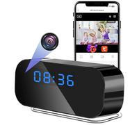 UYIKOO Caméra Espion WiFi 5G/2.4G, Mini Camera Espion Réveil sans Fil, 1080P HD Micro Caméra Cachée Discrete a Distance avec Détection de Mouvement Vision Nocturne Tuya APP