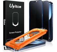 Uyiton Lot de 2 protections d'écran mates pour iPhone 17 Pro - Anti-traces de doigts - Facile à installer - Anti-espion - Incassable - Couverture complète en verre trempé 9H