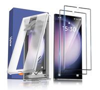Uyiton pour Samsung Galaxy S22 Ultra/S23 Ultra Protection Écran, 2 Pièces 7H Dureté PET Protection Couverture Complète Écran Verre Haute Définition Film pour Samsung S22 Ultra/S23 Ultra