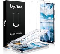 Uyiton UnBreak-Glass Lot de 2 films de protection d'écran pour Samsung Galaxy S25+ Plus/S24+ Plus, support d'empreintes digitales, cadre d'alignement automatique, verre trempé résistant aux rayures et