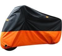 UYJJYDFC Housse Moto étanche extérieure Protection UV Pluie Anti-poussière résistante à l'usure adapté pour CB1300、CB1300S、CB1100、CBF1000F、VFR1200X,Orange Black-XL/230 * 105 * 125