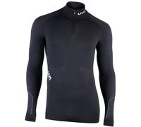 Uyn Ambityon Underwear Shirt Long Sleeve Zip Up Turtle Neck Homme Noir - Base-layers outdoor hommes XXL