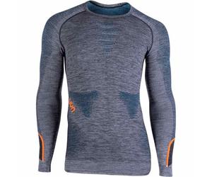 UYN Ambityon Uw Shirt Lg Sl - Homme - Orange / Bleu / Gris - taille XXL- modèle 2024